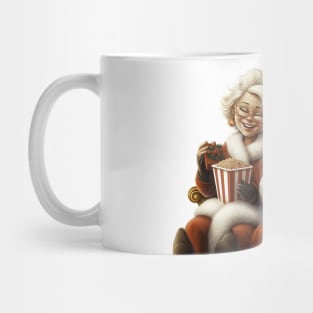 Santa Claus and his Mrs. Claus on white background Mug